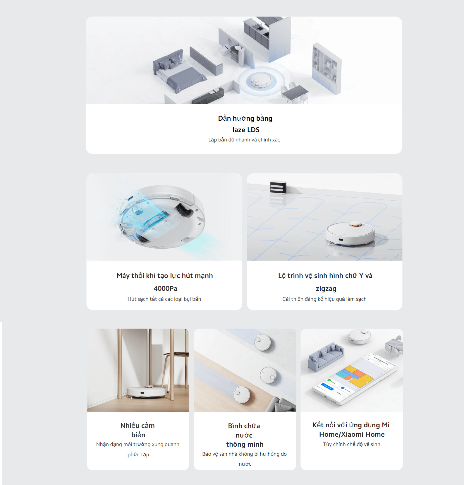 Robot hút bụi lau nhà Xiaomi Robot Vacuum S10 EU Bản quốc tế - Hàng chính hãng