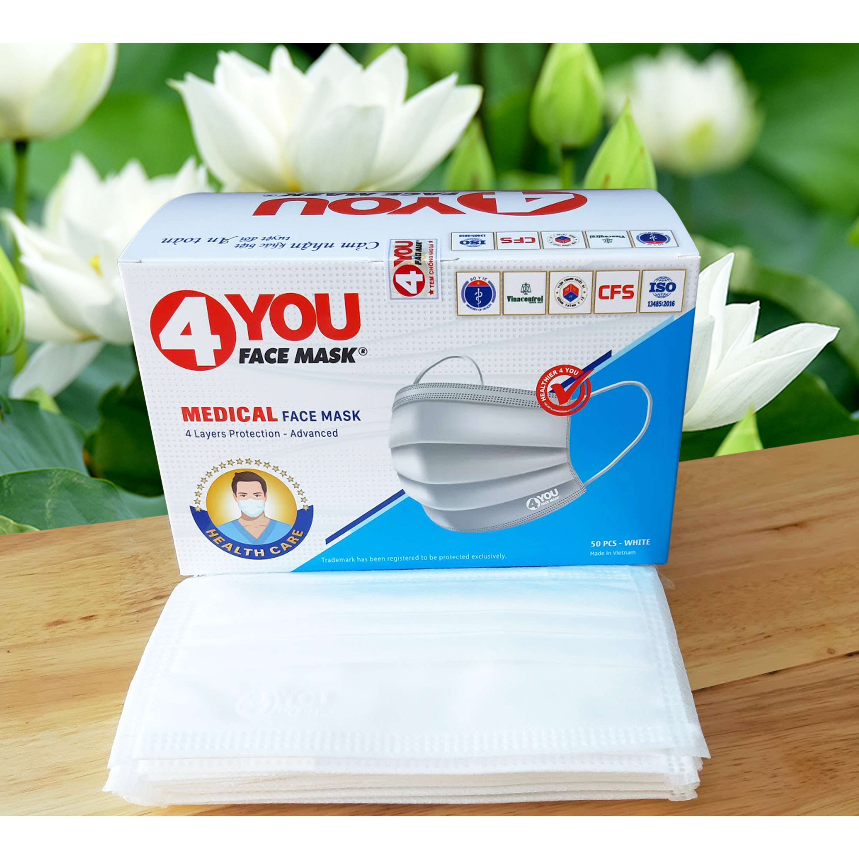 Khẩu Trang Y Tế 4 You ( 4 Lớp - Hộp 50 Cái)