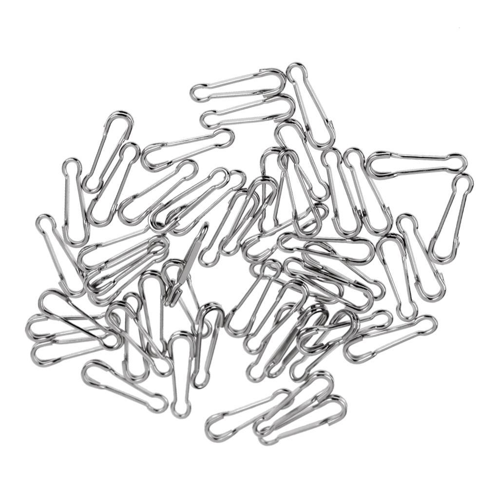 50pcs Fishing Quick Change Snaps Swivels Baits Clip Links