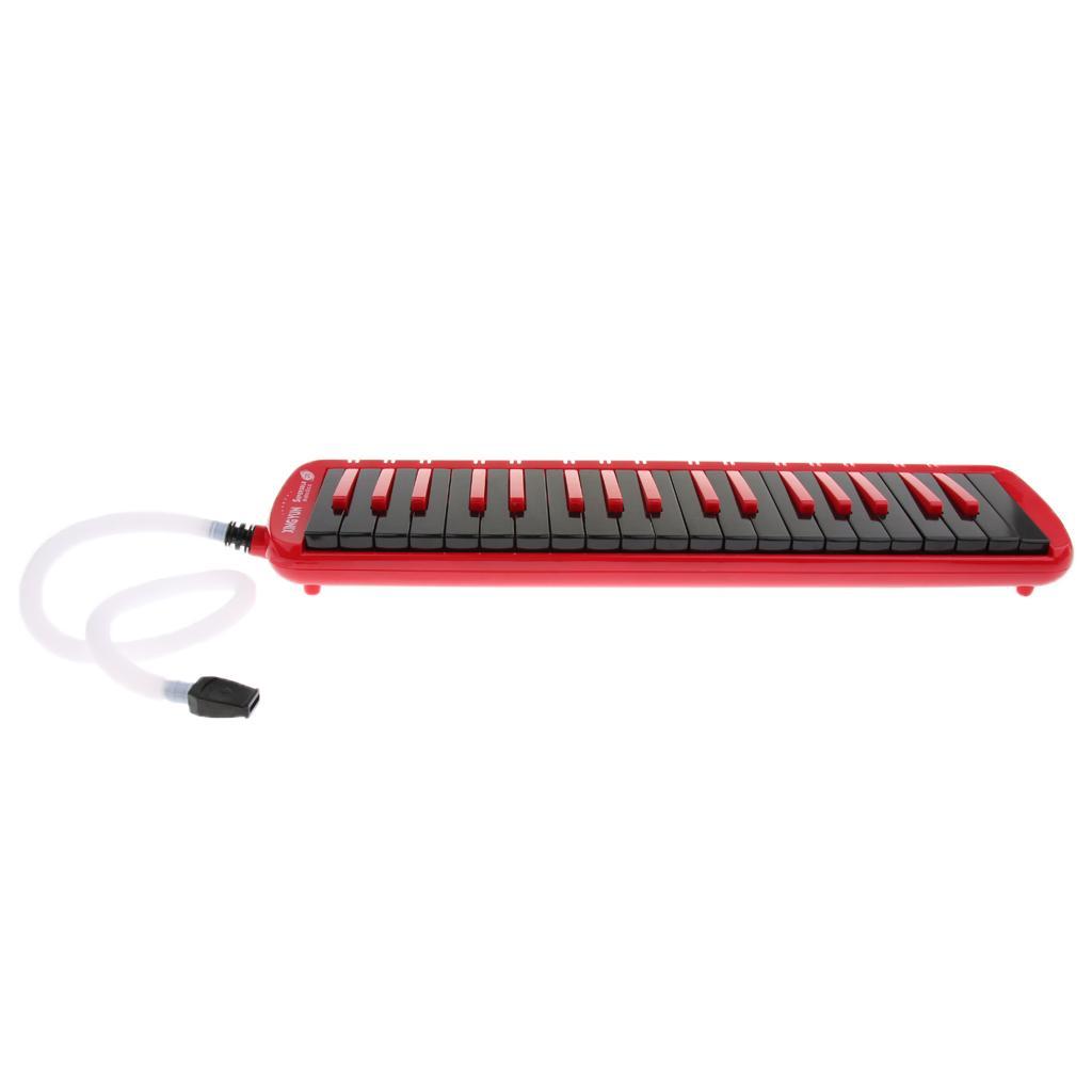 37 Key Melodica Piano Keyboard with Bag Mouthpiece Blowpipe Cloth