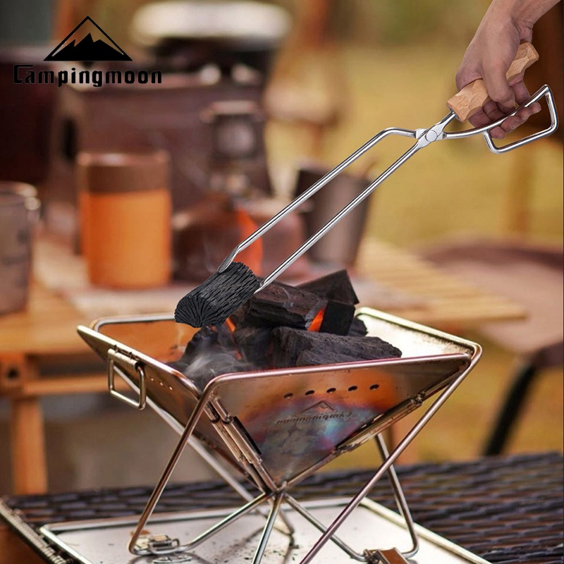 Kẹp gắp than, củi Inox Campingmoon MS-42
