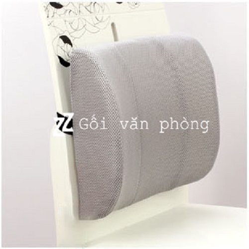 Gối tựa lưng ghế văn phòng (đệm lưng) CỠ TO DÀY 12CM cao su non