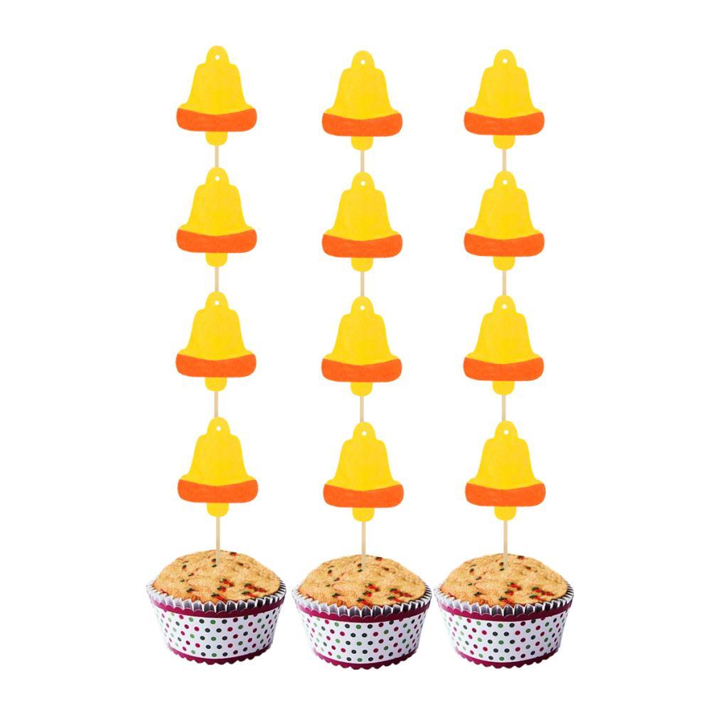 12 Pcs Christmas Cupcake Toppers Cake Topper Picks for Christmas Birthday  Shower Wedding Cake Decoration ()