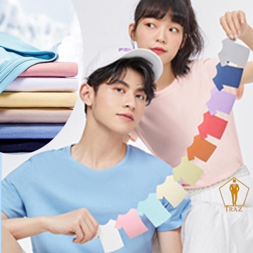 Áo Thun, Phông Trơn Nam Nữ Phom Rộng Unisex(Free size) Cổ Tròn Tay Ngắn Vải Cotton 100 % Dày Dặn Basic Nhiều Màu.