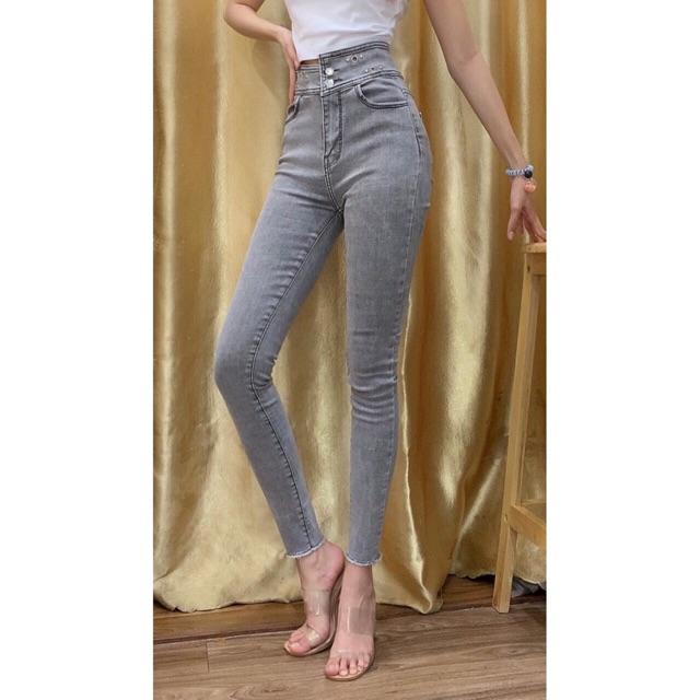 QUẦN JEANS LƯNG CAO- skinny jeans mềm giãn- hình thật chính chủ