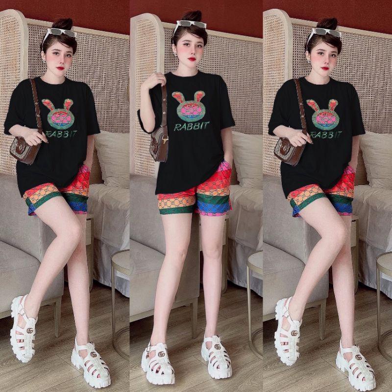 SÉT BỘ THỂ THAO FORM RỘNG PHỐI HỌA TIẾT THÊU SẮC MÀU