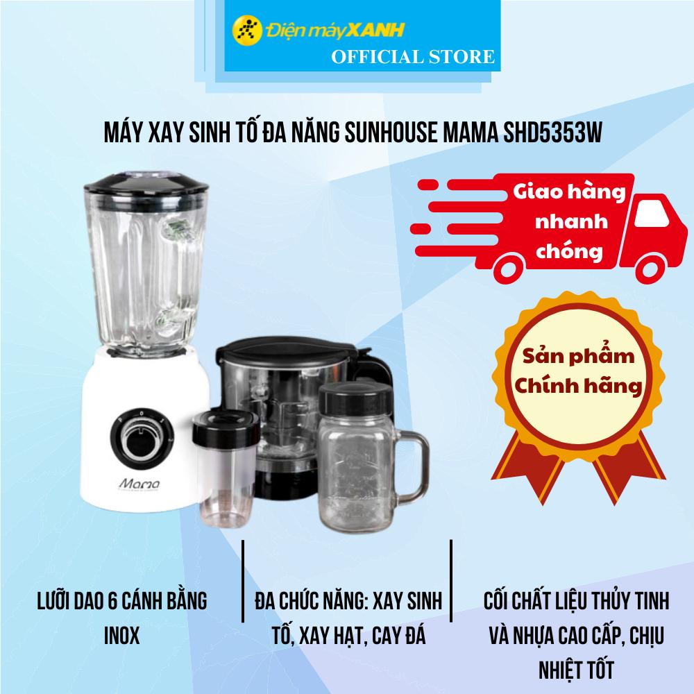 Máy xay sinh tố đa năng Sunhouse Mama SHD5353W - Hàng Chính Hãng