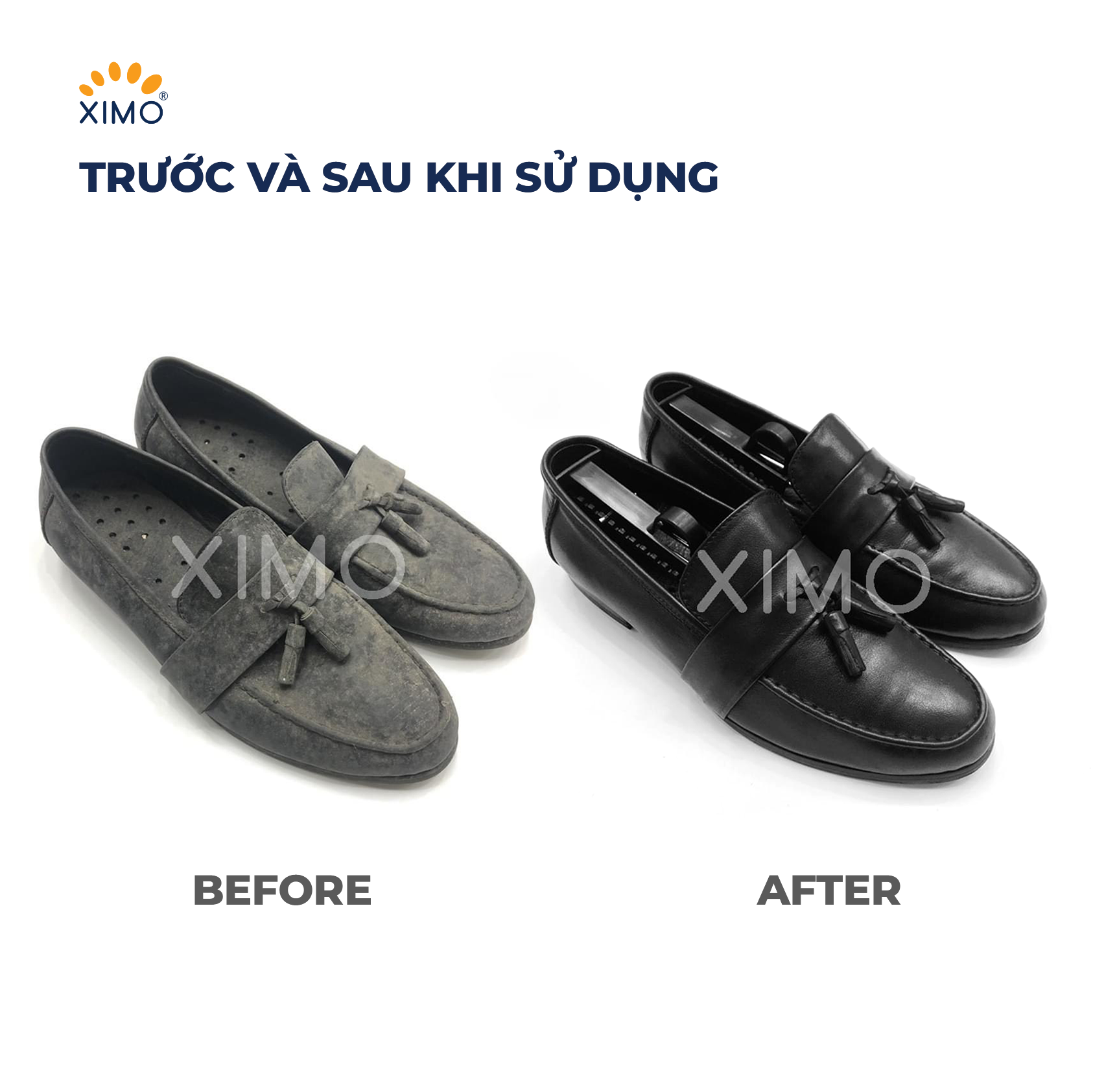 Xi đánh giày dạng sáp phục hồi và đánh bóng giày, đồ da SHOE POLISH 50ml