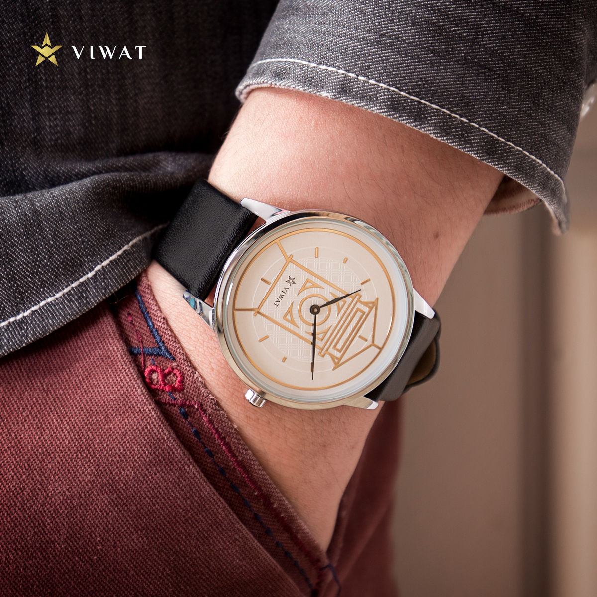 Đồng hồ nam dây Nato Viwat Sài Gòn VW-111S Xám đen