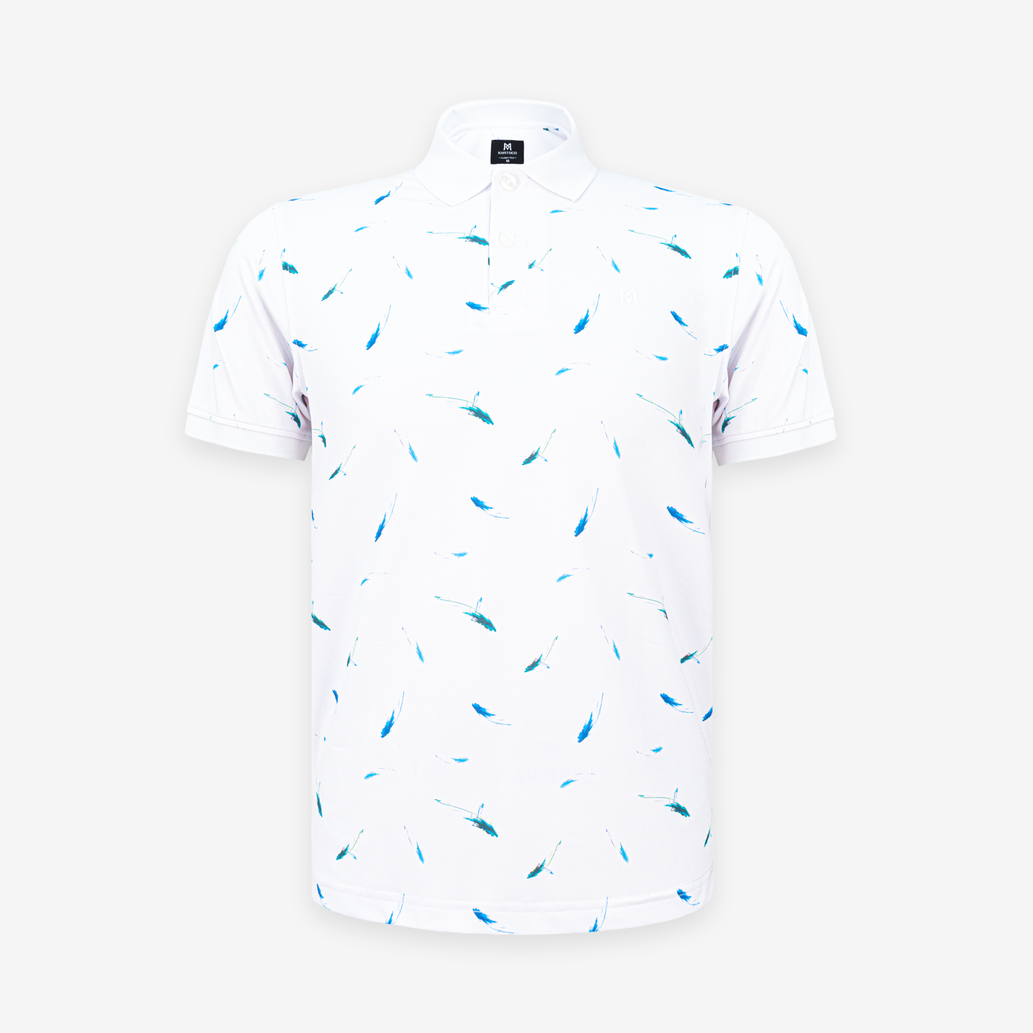 Áo polo nam KHATOCO không túi A2MN438R2-CNIN803-2709-N