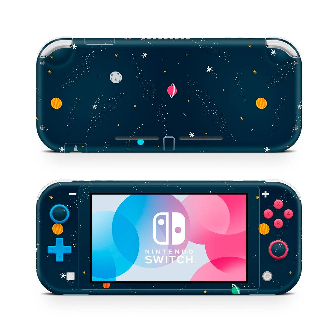 Skin decal dán Nintendo Switch Lite mẫu Không gian (dễ dán, đã cắt sẵn)