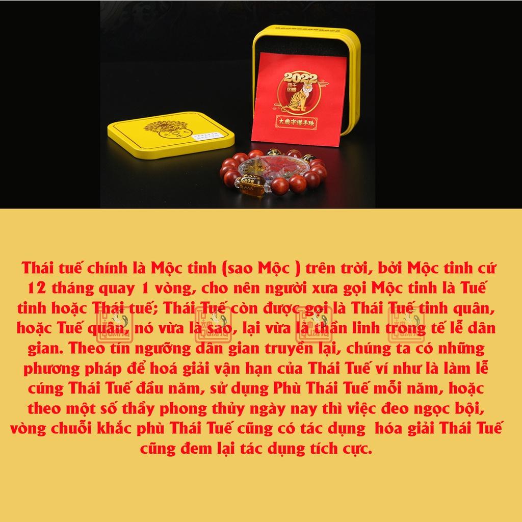Vòng tay phong thủy thái tuế nam nữ giải vận mang lại bình an - may mắn - tài lộc- công danh thăng tiến - TÔ TÂM QUANG