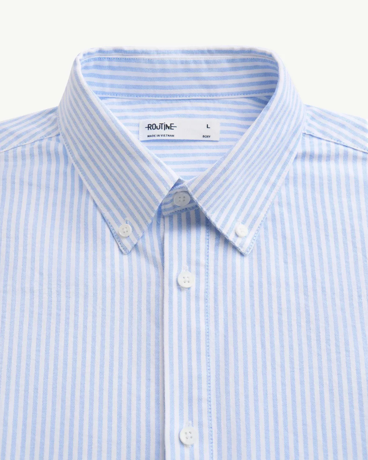 Áo Sơ Mi Nam Smart shirt Tay Dài Kẻ Sọc. Boxy - ROUTINE 10F25SHL013