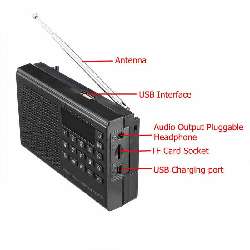 ĐÀI FM Radio kiểu mới JOC-KK-9 nghe nhạc usb thẻ nhớ phong cách nhỏ gọn tiện lợi cho người cao tuổi