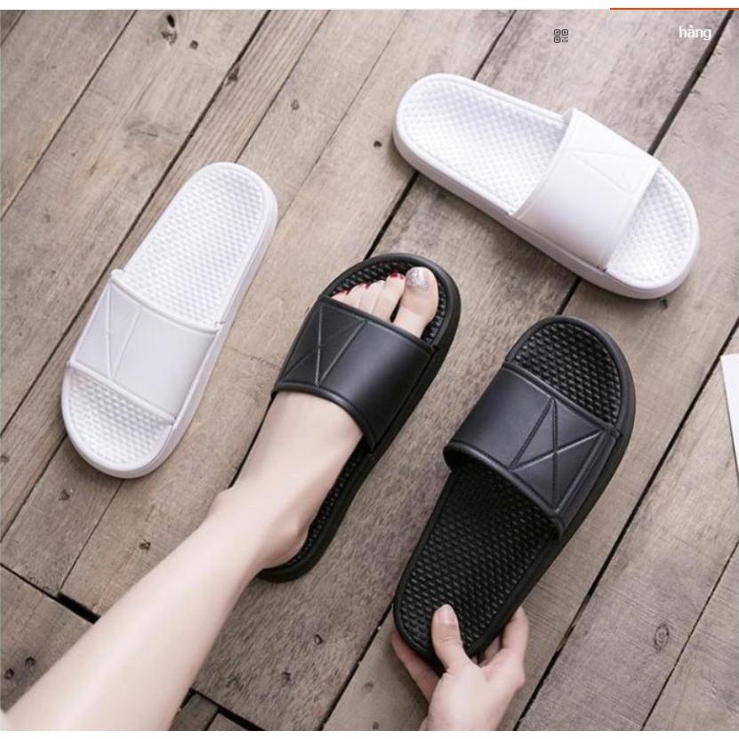 Dép ulzzang quai ngang hàn quốc cao su dẻo chống trượt