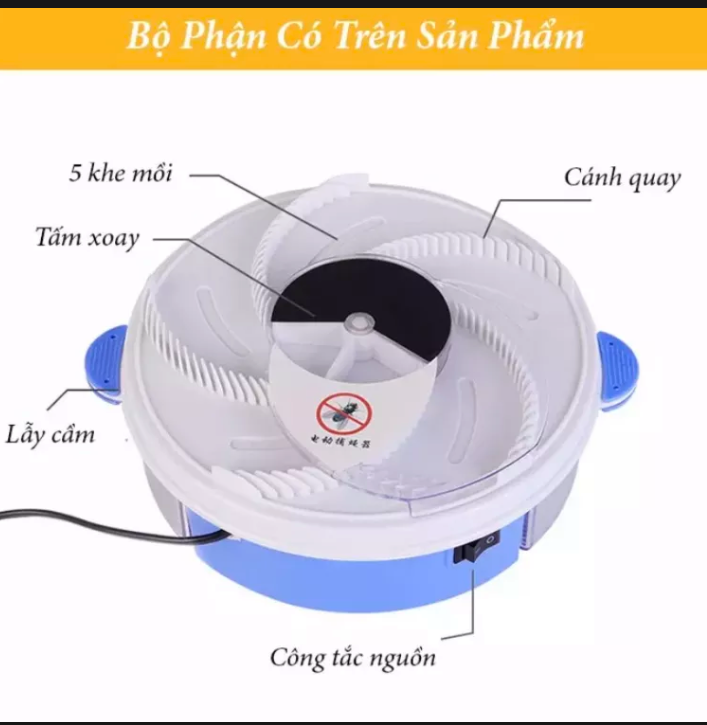 Máy bắt ruồi thông minh bảo vệ sức khỏe gia đình bạn hàng chất lượng tốt cực bền 