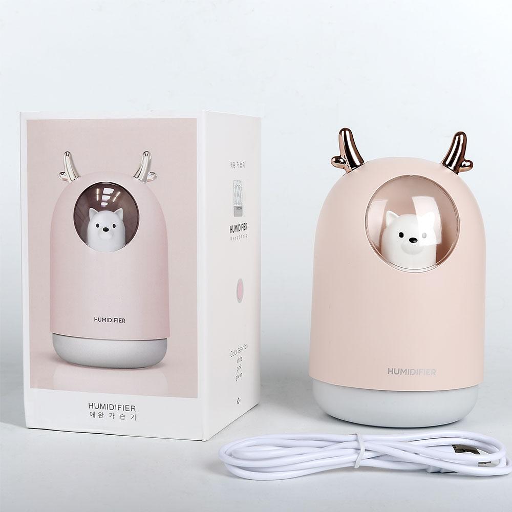 Mini Thú Cưng Máy Phun Sương Tạo Độ Ẩm 300Ml Nhỏ Thoáng Mát Sương Tạo Ẩm USB Di Động Cá Nhân Để Bàn Humidifi Cho Bé Phòng Ngủ Văn Phòng Du Lịch Nhà