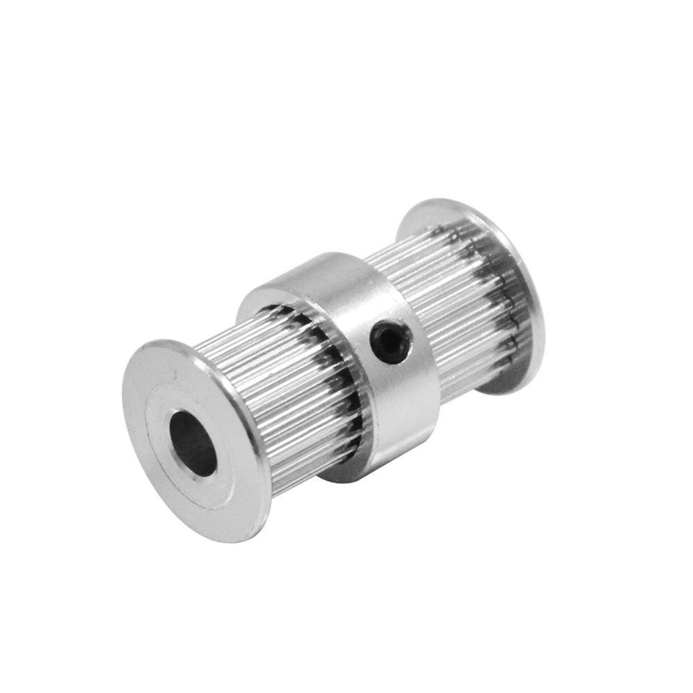 GT2 20 răng Thời Điểm Dây Ròng Rọc Đôi Đầu Tròn Đồng Bộ Bánh Xe 2GT Gear Lỗ Bên Trong 5/8mm 20 răng Cho 3D Máy In Phần