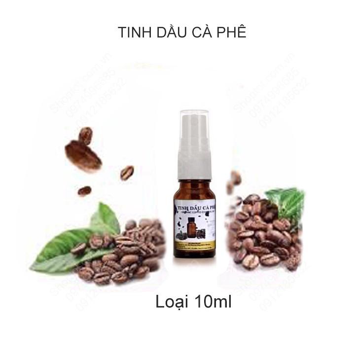 Tinh dầu Cà phê 100% nguyên chất được chiết xuất từ cà phê giúp khử mùi phòng, mùi xe