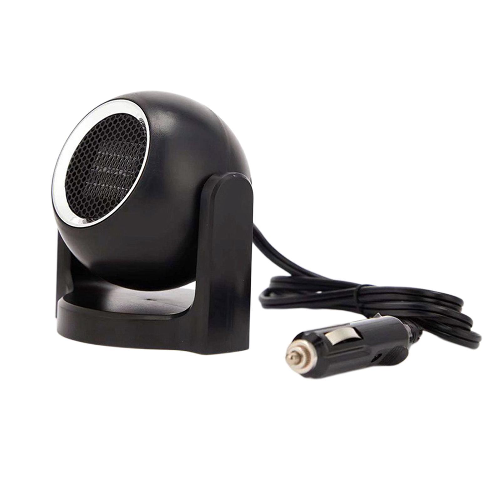 Auto Heater Defroster Demister 2 In 1 Portable 12v Black
