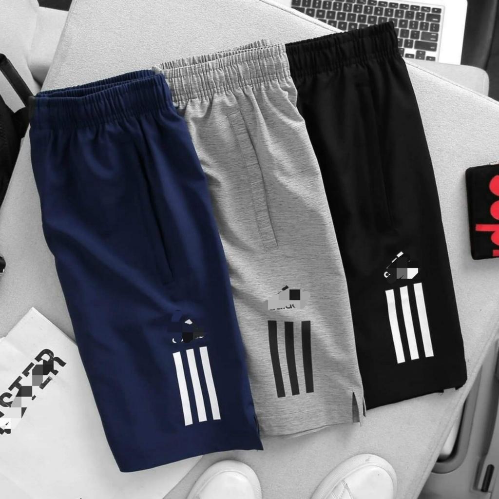 Quần short thun nam bigsize - 3 sọc