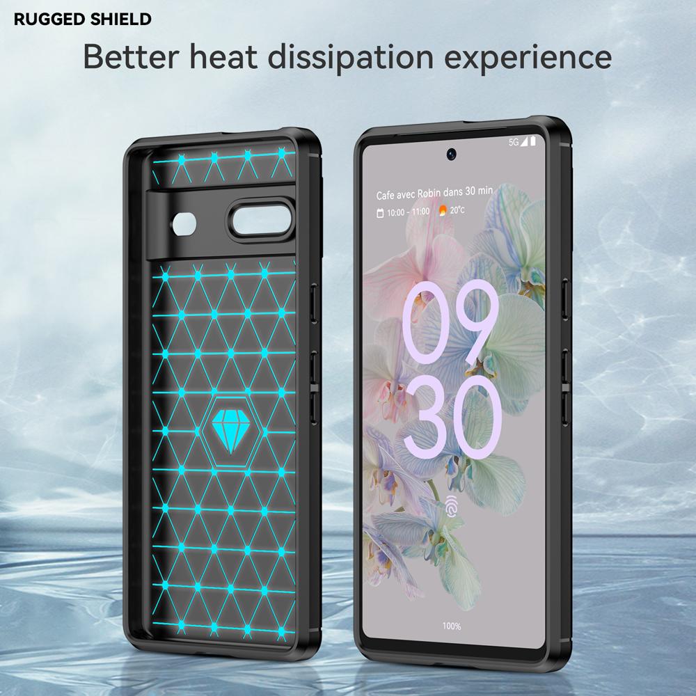 Ốp lưng cho Google Pixel 7 silicone mềm Carbon phay xước chống sốc chống vân tay