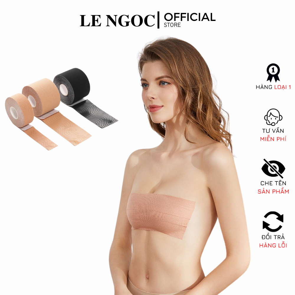 Cuộn băng keo dán ngực vô hình tiện dụng,nâng đỡ vòng 1 chất liệu siêu dính LN157