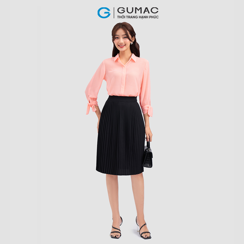 Áo sơ mi tay lỡ AC12025 thời trang GUMAC