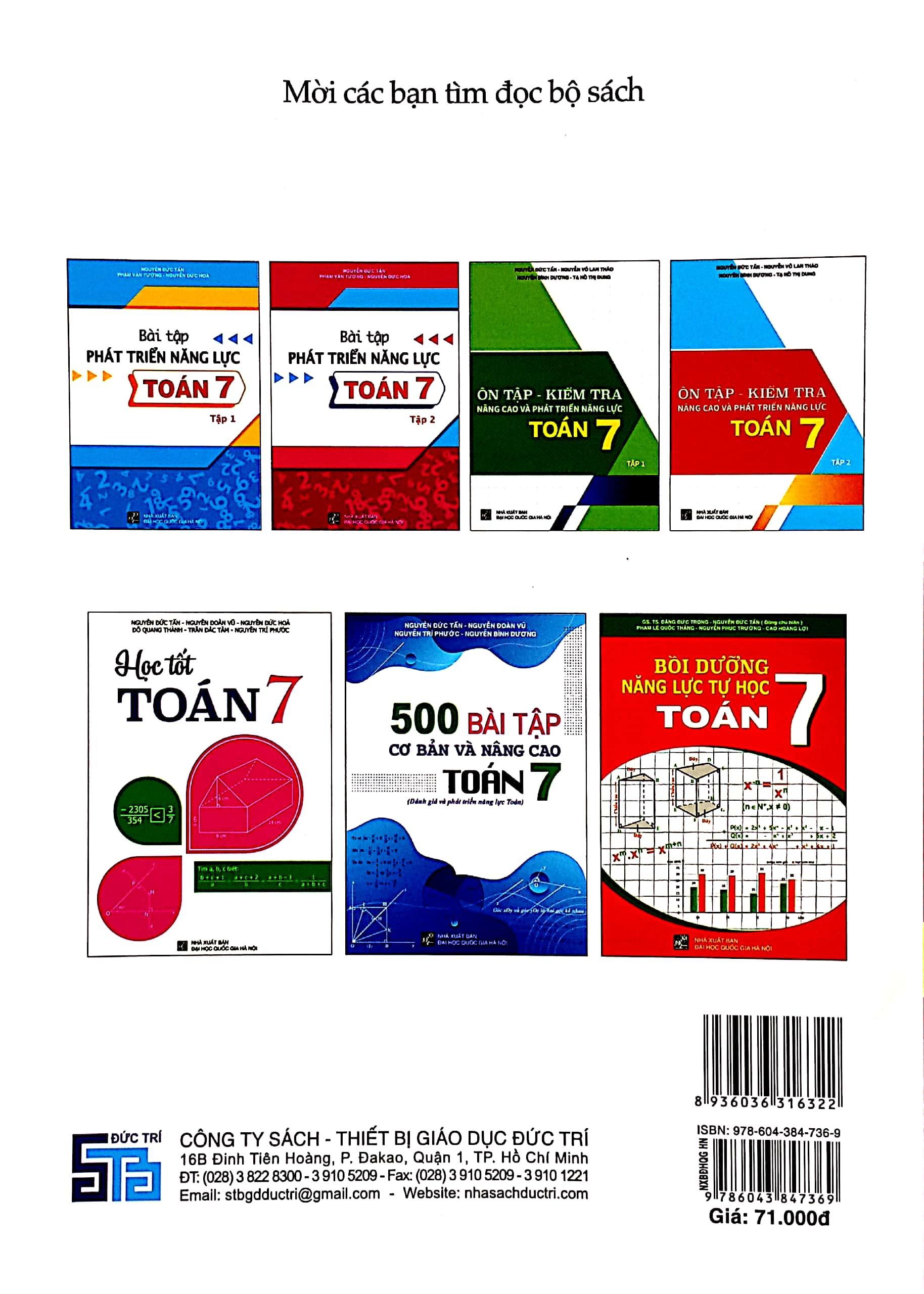 Toán Nâng Cao 7 - Tập 1