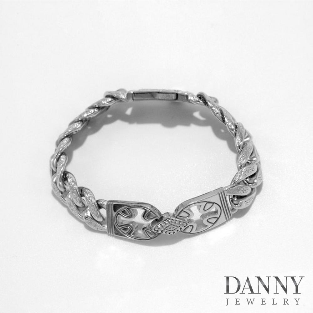 Lắc Tay Nam Bạc Thổ Nhĩ Kỳ Danny Jewelry Xi Rhodium Cao Cấp Không Đen II2T0017