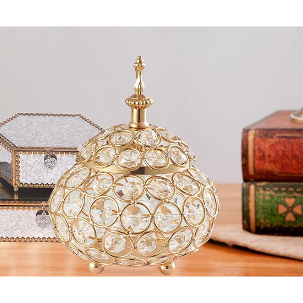 2 Pieces Crystal Crystal Tealight Candle Holder