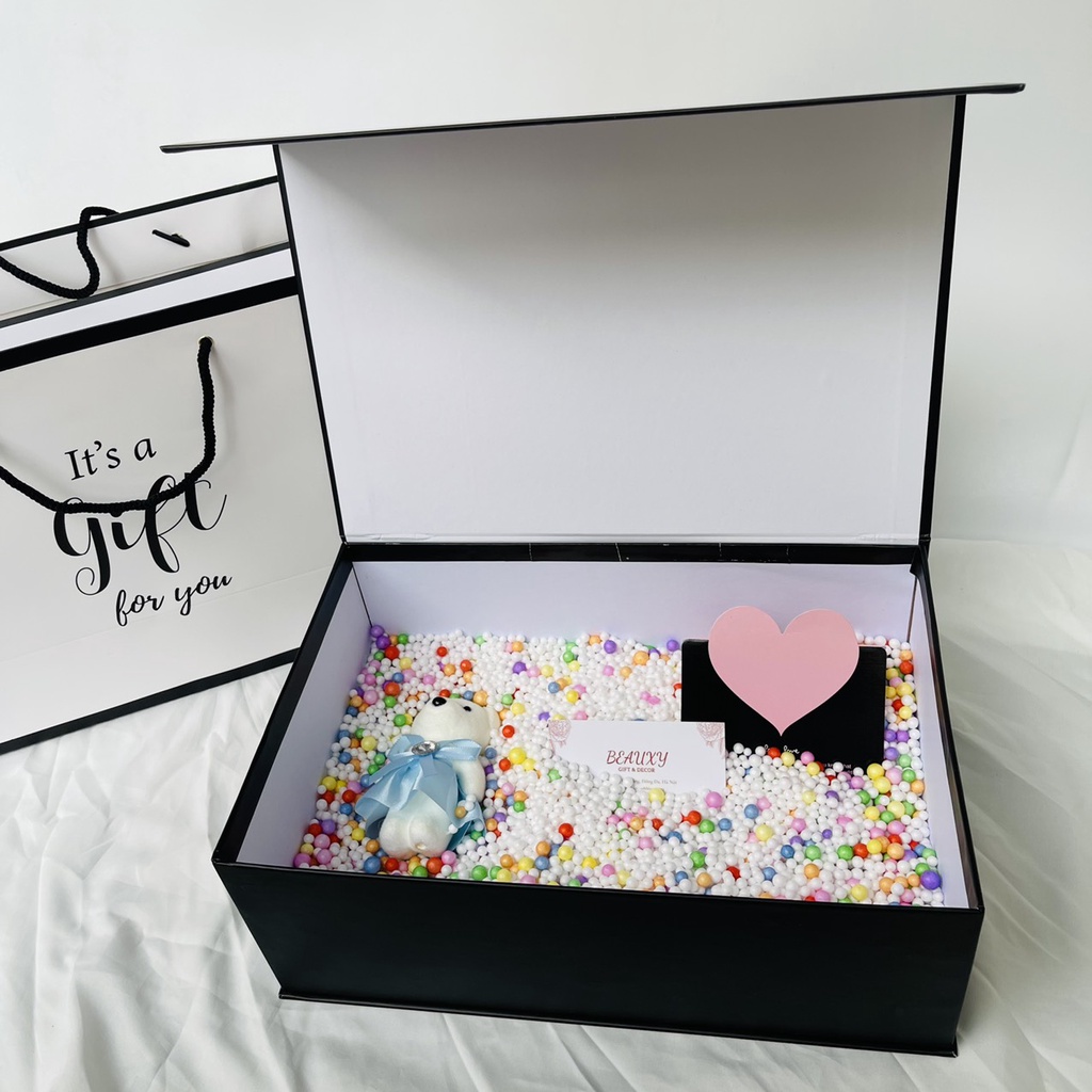 Hộp quà size to Gift for you size to, túi xách, quần áo,hộp quà bất ngờ, kèm phụ kiện lãng mạn