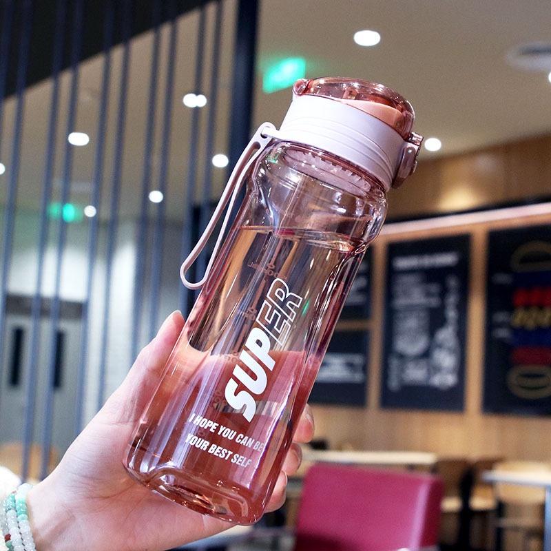 Bình nước thể thao có ống hút dung tích lớn 750ml, Bình Đựng Nước Tập Gym đi xe đạp
