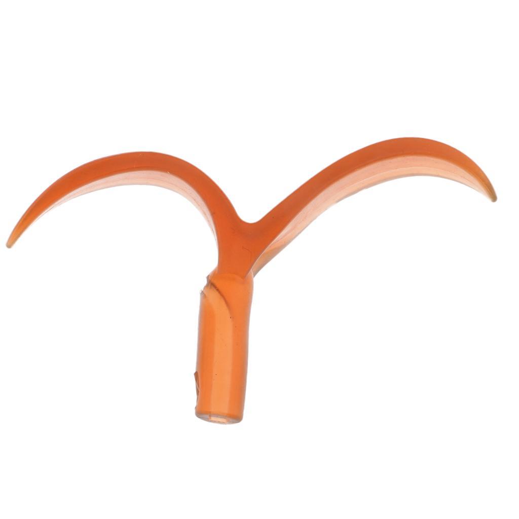 5pcs Soft Lure Tail for Lures Spoons Bass Fishing Hooks, Split Tail 6.5 x 4cm