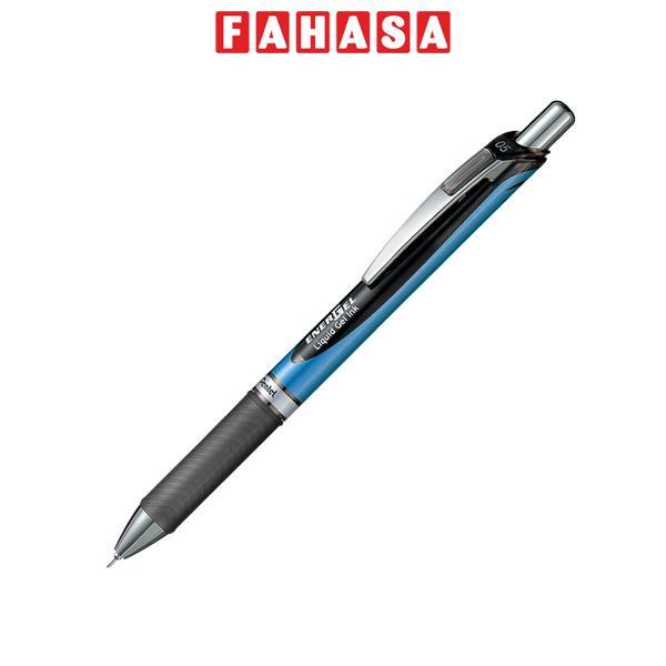 Bút Gel Bấm Energel 0.5 mm - Pentel BLN75-AO - Mực Đen