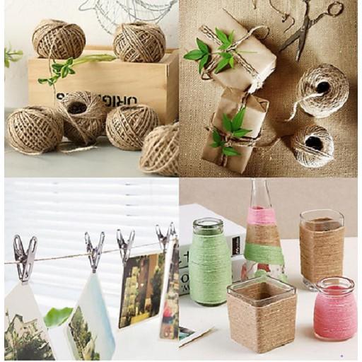 Cuộn dây đay 100m trang trí thủ công handmade