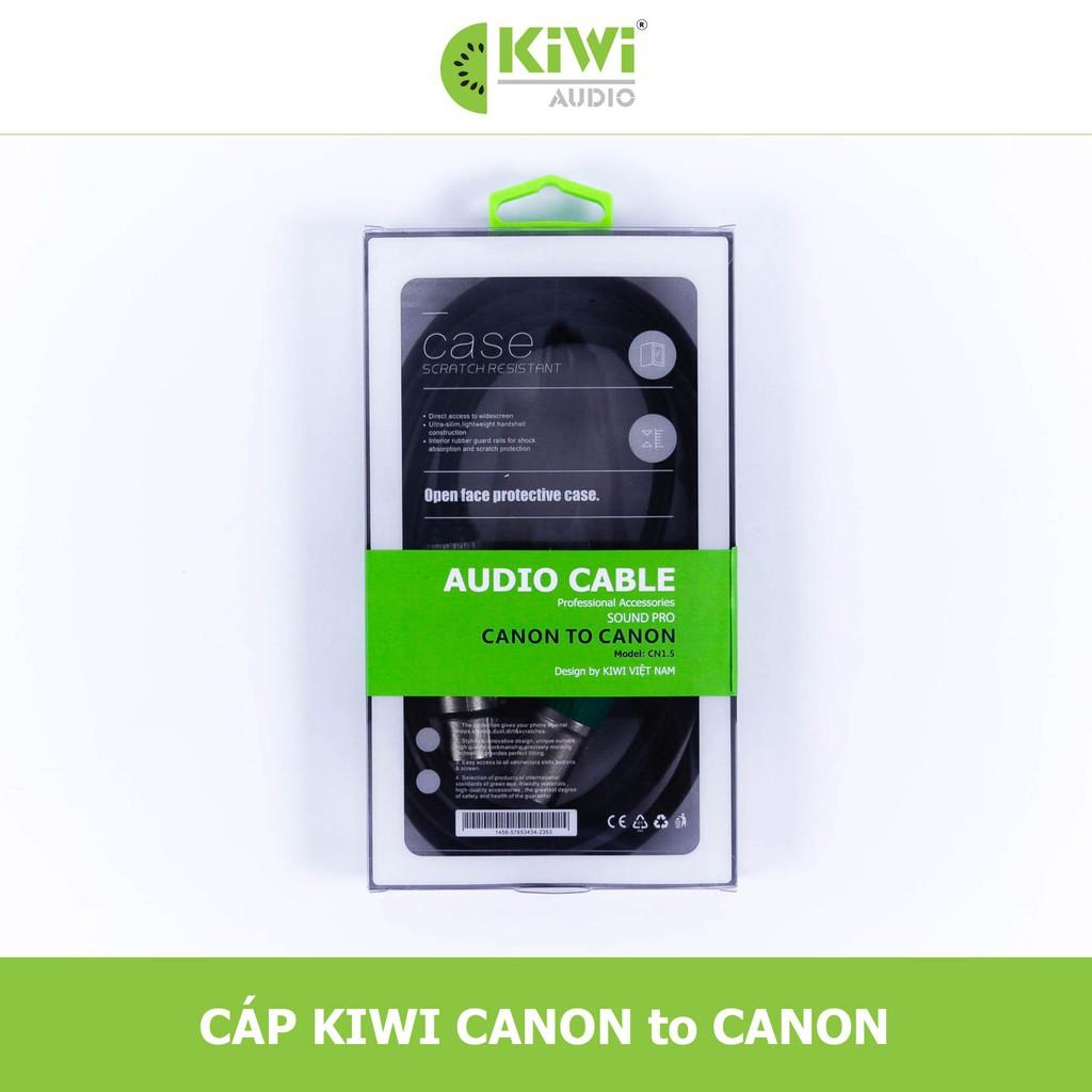 DÂY CANON ĐỰC CÁI CAO CẤP BẰNG ĐỒNG DÀI 1,5M CHÍNH HÃNG KIWI