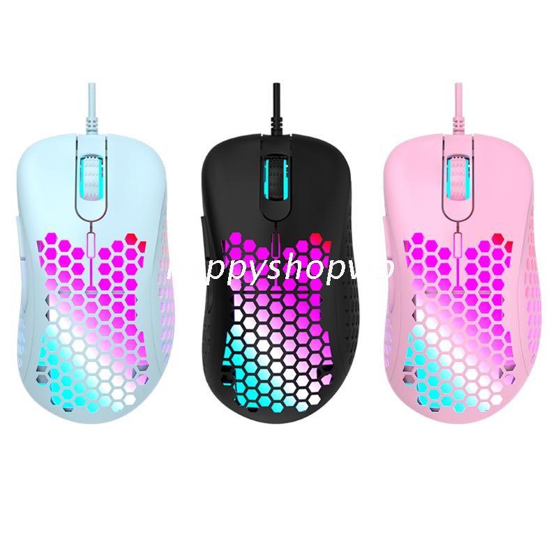 Chuột Chơi Game 6 Nút Bấm Có Đèn Led Màu Rgb M65