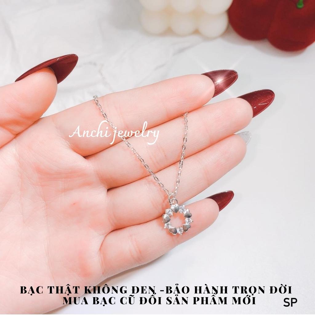 Dây chuyền bạc mặt ngôi sao,Dây chuyền nữ  trẻ trung thanh lịch,Anchijewelry