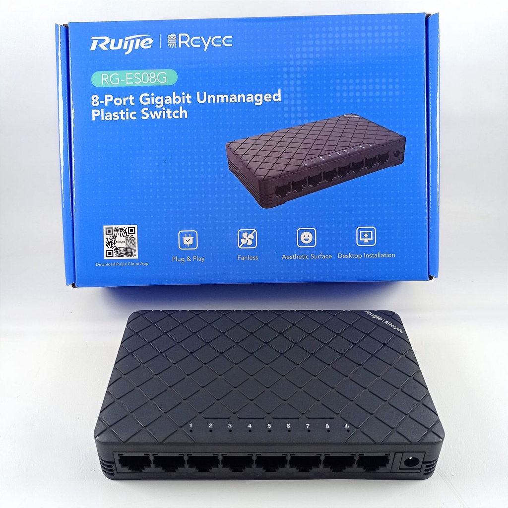 Switch 8 cổng 10/100/1000 BASE-T RUIJIE RG-ES08G - Hàng Chính Hãng