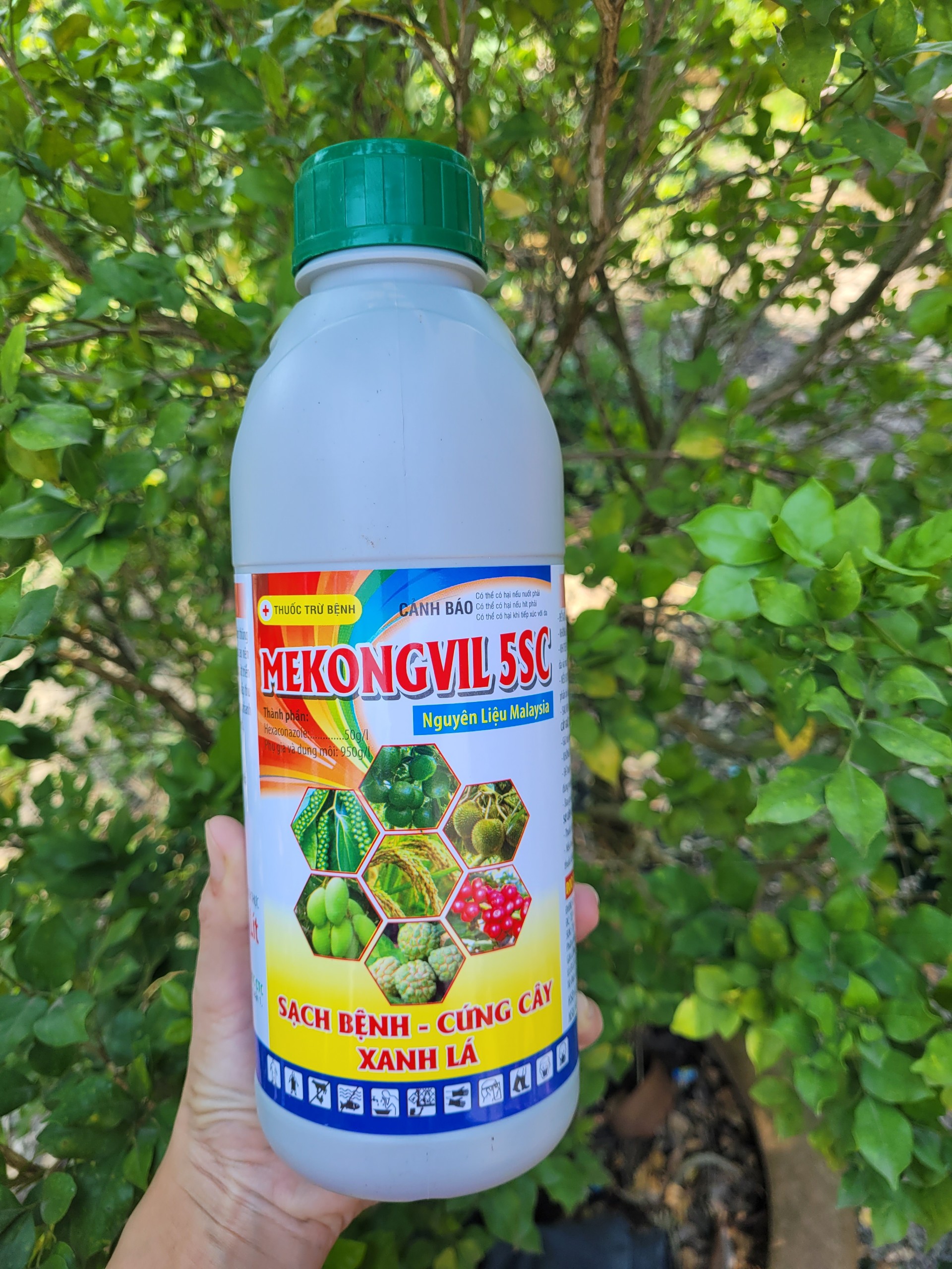 MEKONGVIL 5SC nguyên liệu Malaysia trừ nấm bệnh phổ rộng chai 1 lít