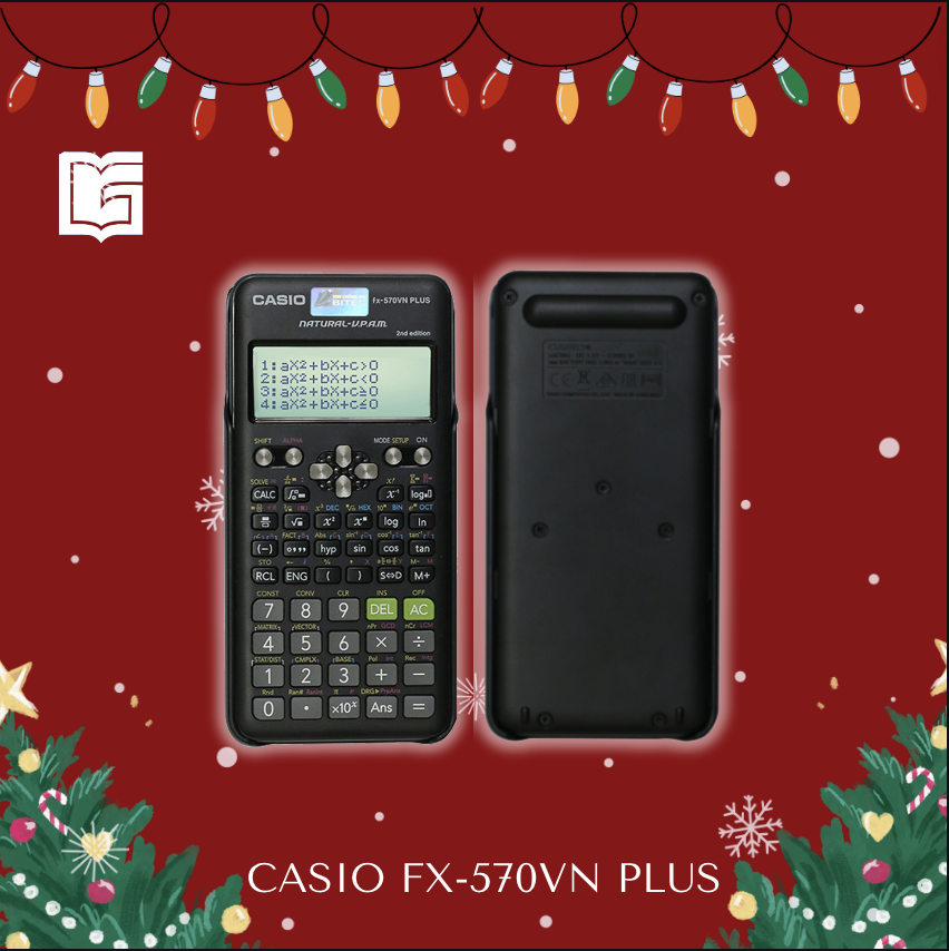 Máy Tính Học Sinh Casio Fx 570Vn Plus - Hàng Chính Hãng