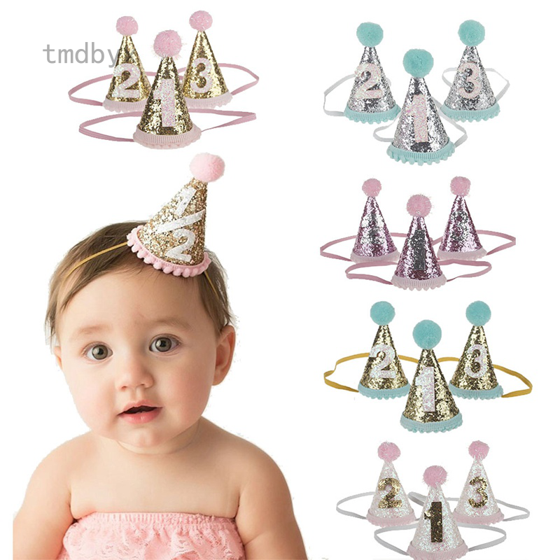 Set 1 / 2 / 3 Nón Sinh Nhật Dễ Thương Cho Bé