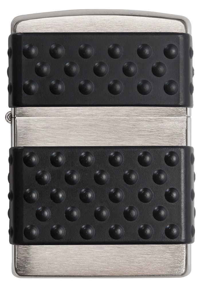 Bật Lửa Zippo Black Zip Guard Brushed Chrome 200ZP