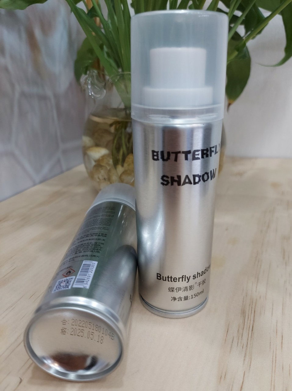 Gôm xịt tóc nam giữ nếp tạo kiểu Butterfly Shadow 320ml - gôm bạc