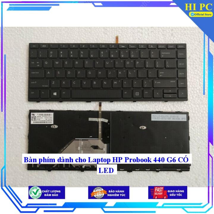 Bàn phím dành cho Laptop HP Probook 440 G6 CÓ LED - Phím Zin - Hàng Nhập Khẩu