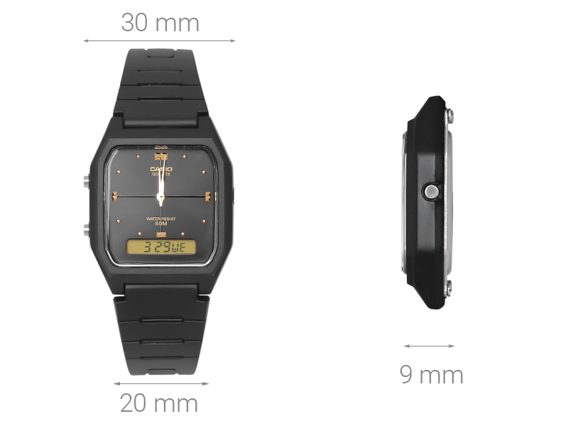 Đồng hồ unisex dây nhựa Casio AW-48HE-1AVDF