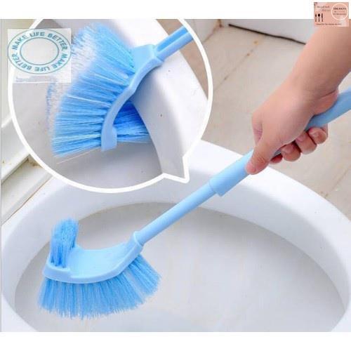 Chổi cọ nhà vệ sinh, nhà tắm, bồn cầu - Chổi cọ toilet 2 đầu tiện lợi và thông minh - Cây chà nhà tắm bằng nhựa