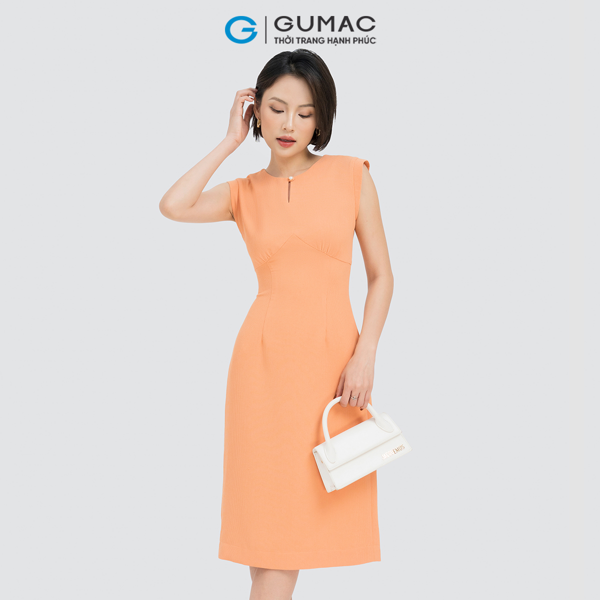 Đầm bút chì tay liền GUMAC DD04024