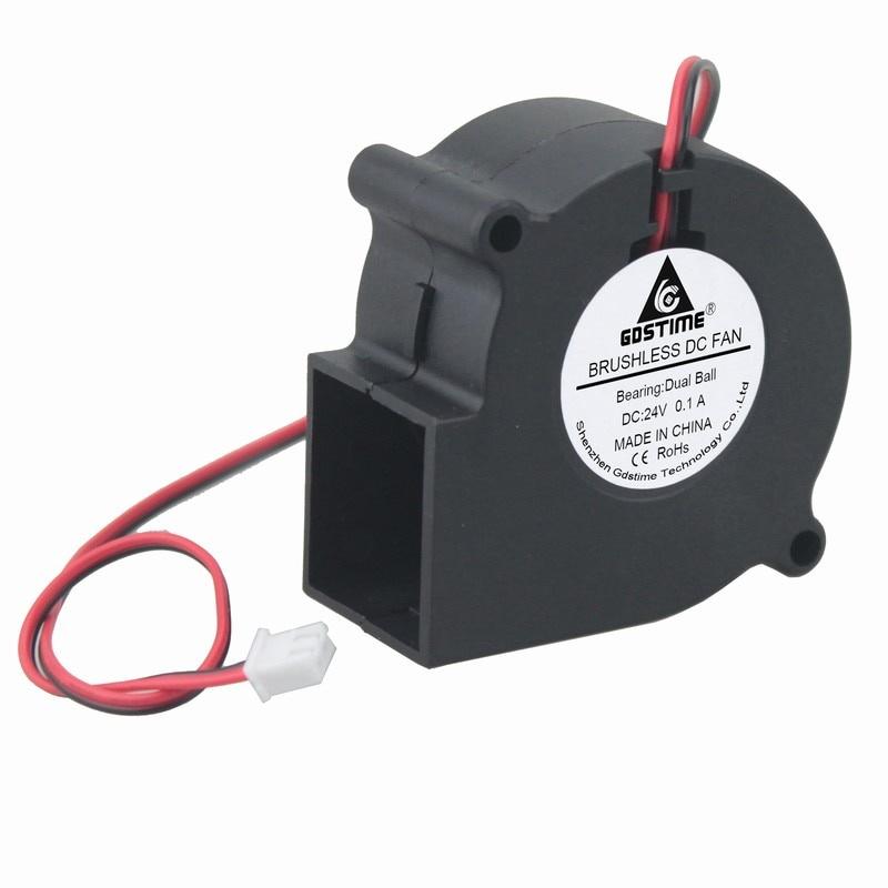 1 Piece Gdstime Two Ball Bearing 6cm 60mm x 28mm 24V DC Exhaust Blower Cooling Fan 60x28mm 6028 cheap centrifugal fan 24V